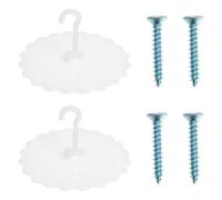 Homoyoyo Set 2 Ganci a Ventosa per Supporto Rete Culla Ragazzo Ragazza Ganci Appendi Rete Protezione Insetti Materiale PU Resistente Superficie Liscia Facile Installazione e Risparmio