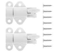 Homoyoyo Set 2 Pezzi Chiavistelli a Molla in Lega di Alluminio Serrature Autobloccanti per Porte e Finestre Chiavistelli Scorrevoli Resistenti Chiusura Automatica per Botole Soffitta e