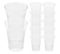 Homoyoyo Set 24 Bicchierini da Liquore in Vetro Cristallino 15 Ml Mini Calici Trasparenti per Cerimonie Religiose e Comunioni Tazze da Falò Riutilizzabili Base Spessa per Degustazioni e