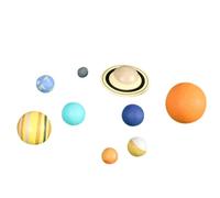 Homoyoyo Set 3d di Stampi Planetari Educativi in Plastica, Giocattoli Scientifici, Modelli Didattici di 8 Pianeti per Insegnamento di Astronomia e Geografia, Decorazioni Colore Casuale