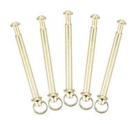 Homoyoyo Set 5 Rivetti Metallici Dado Per Albero Ventaglio Pieghevole 3 Mm Dorati Anello, Kit Riparazione Accessori Per Ventagli Portatili Manuali, Soluzione Pratica Per Fissaggio e Sostituzione