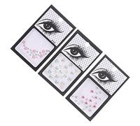 Homoyoyo Set di 3 Gemme Adesive per Viso in Resina Strass Autoadesivi, Forme Diverse, per Feste di Halloween e Trucco Decorativo