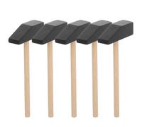 Homoyoyo Set di 5 Mini Martelli in Legno per Bambini - Sicuro E Creativo, Ideale per Costruire con I Mattoncini O Come Bomboniera per Feste di Compleanno.