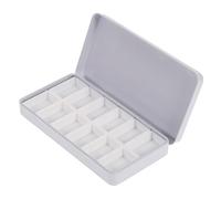 Homoyoyo Set Vaschette di Vernice in Plastica Vuote per Acquerelli Kit da 12 x 3,2 Ml Coperchio per Miscelazione, Custodia per Artisti e Studenti per Pittura da Viaggio e Uso Indoor Outdoor