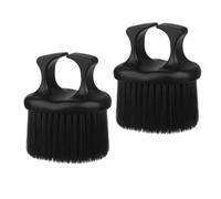 Homoyoyo Spazzola Per Barba Da Uomo a Nocche Anello, Set 2 Pezzi, Nylon e Abs, Per Cura e Pulizia Della Barba, Accessori Per Barbiere Professionale, Uso Salone e Cura Personale