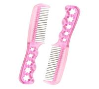 Homoyoyo Spazzola per Parrucca e Pettine Antistatici per Bambole, Set 2 Pezzi, Dimensioni Compatte, Manico Ergonomico, Accessori per Cura Chioma Bambina e Parrucchieri, Portatile