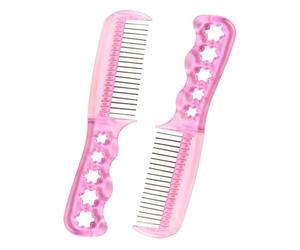 Homoyoyo Spazzola per Parrucca e Pettine Antistatici per Bambole, Set 2 Pezzi, Dimensioni Compatte, Manico Ergonomico, Accessori per Cura Chioma Bambina e Parrucchieri, Portatile