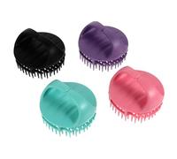 Homoyoyo Spazzole per Chioma e Massaggiatori per Cute, Set da 4 Pezzi, Funzione Massaggio Profondo, Morbide e Leggere, la Pulizia e Relax Durante Lavaggio, Perfette per Viaggi e Uso