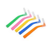 Homoyoyo Spazzolini Interdentali a Forma Di l Angolati 5 Pezzi Set Setole Morbide Pulizia Precisa Spazi Stretti Acciaio Resistente Viaggio e Uso Quotidiano Per Apparecchio Ortodontico