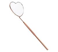 Homoyoyo Specchio Per Extension Ciglia in Acciaio Inossidabile Forma Di Cuore Specchietto Portatile Per Ispezione Ciglia Strumento Per Trucco Lente d Ingrandimento