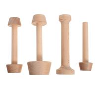 Homoyoyo Stampo in Legno per Crostate con Doppia Estremità Tamper Ergonomico per Impasti di Torte Tartellette e Muffin Resistente Alte Temperature per Dolci e Cheesecake