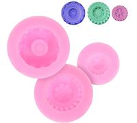 Homoyoyo Stampo per Dolci in Silicone a Forma di Pneumatico Set 3 Pezzi per Fondente Cioccolato e Creazioni Fai da Te Piccolo e Facile da Pulire