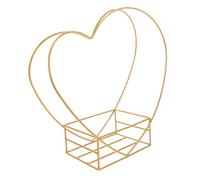 Homoyoyo stand supporto per il supporti per piante in metallo cestino a mano per secchi per recisi rastrello barocco Fiorista Shelf ferro stiro D'oro