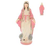 Homoyoyo Statua di Maria in Resina Miniatura Statuetta Religiosa Decorativa da Tavolo Compatta e Leggera Ornamento Sacro per Casa e Spazio Spirituale