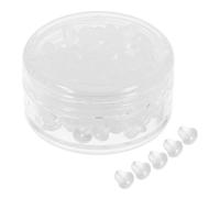Homoyoyo Supporti per Orecchini in Gel di Silice 100 Pezzi Trasparenti per Chiusure Morbide Adatti a Orecchini a Perno per Uso Professionale