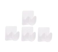 Homoyoyo Supporto per Asta per da Doccia Supporto per Bomboletta Spray Set da 4 Pezzi Fissaggio Senza Fori Design Semplice per Uso Bagno