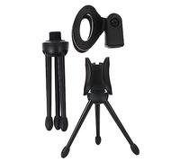 Homoyoyo Supporto per Microfono da Tavolo Base a Treppiede Stabile e Portatile Nero 2 Pezzi in Plastica per Screencast e Video Chat