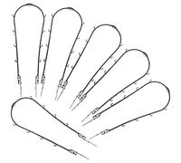 Homoyoyo Supporto per Piante da Interno 6 Pezzi Griglia per Piante Rampicanti in Plastica Tutore Stabile per Vasi da 43 CM per Balcone e Soggiorno