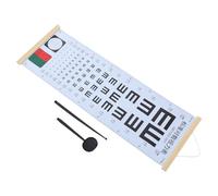 Homoyoyo Tabella Oculare da Parete per Test Visivo Occlusore e Puntatore Manuale, Kit Strumenti per Esame della Vista Adulti, Grafico per Rilevamento Miopia Uso Familiare, Forniture