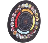 Homoyoyo Tappetino Gomma per Tarocchi e Divinazione, Tovaglia Pieghevole per Altare, Accessorio per Giochi Esoterici e Meditazione, per Ambienti Domestici e Spazi Sacri