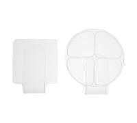 Homoyoyo Tavolozze Acriliche per Trucco Portatili 2 Pezzi Set Palette per Miscelare i Colori Ergonomiche Leggere per Trucco Professionale Art da Salone, Facili da Pulire e Adatte a Trousse Makeup