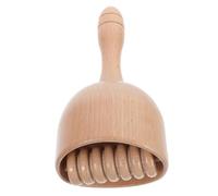Homoyoyo Tazza da massaggio in legno con rullo svedese portatile - Strumento di massaggio rilassante per il completo relax del corpo - Massaggiatore antistress in legno