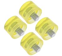Homoyoyo Testa di Martello in Gomma Gialla 4 Pezzi Set di Punte di Ricambio per Mazze a Percussione Superficie Morbida Anti-Graffio Resistente All’Usura per Lavori Delicati e