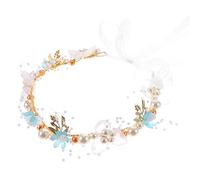 Homoyoyo Tiara Bambina Copricapo Perla Per Sposa Cerchietto Bobby Fiore Accessori Sposa Rivela Ospite Bianco Damigella Bambina Floreale Addio Al Nubilato Perle