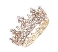 Homoyoyo Tiara Retro Cristallo Luccicante per Sposi Accessorio per Matrimoni e Feste Completa Look con Stile e Raffinatezza