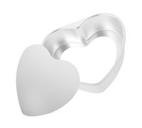 Homoyoyo Tortiera in Lega di Alluminio a Forma di Cuore con Fondo Rimovibile Teglia per Dolci Antiaderente Resistente alle Alte Temperature Stampo per Torte Fai da Te e Forniture per