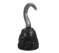 Homoyoyo Uncino dei pirati addobbi halloween gancio pirata puntello del gancio del pirata cosplay di ganci pirata arredamento di halloween accessori per costumi da pirata pvc Nero