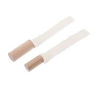 Homoyoyo Utensile per Argilla in Set da 2 Pezzi per Modellare e Rifinire Ceramica Strumento Fai da Te Manico in Legno Accessorio per Levigare e Lucidare Argilla