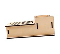 Homoyoyo Utensili in Legno per Supporto Multiforo per Attrezzi da Incisione e Punzonatura Organizer Compatto per Strumenti Lavorazione Pelle