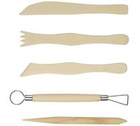 Homoyoyo Utensili per Modellare Argilla e Ceramica Set 5 Pezzi Taglierina per Intaglio Adatto a Laboratori Artistici e Fai da Te