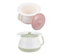 Homoyoyo Vaso da Notte Ispessito in Plastica Coperchio, Sputacchiera Domestica e Adulti, Set da 2 Pezzi Colore Assortito, Resistente e Facile da Pulire per Riutilizzabile Colore Casuale