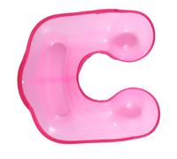 Homoyoyo Vassoio per Permanente in Plastica con Supporto Collo Rosa Vaschetta per Lavaggio Capelli e Styling Professionale per Saloni e Uso Domestico