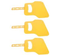 Homoyoyo Ventilatore Manuale per Barbecue Portatile 3 Pezzi, Ventaglio Multifunzione per Grigliare in Plastica Resistente Giallo, Strumento di Supporto Fiamma per Cucina All’aperto e