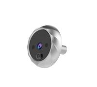 Homoyoyo Visore Digitale per Porta con Spioncino Elettronico Senza Batteria Telecamera Sicurezza Argento per Monitoraggio Visivo e Foto Automatiche