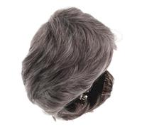 Homoyoyo Wig Corto Uomo Sintetico Resistente al Calore per Cosplay Halloween Toupee Naturale con Riga Inclinata Adatto Quotidiano e Feste Tema