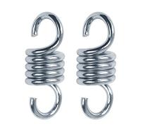 HOMPER 2 pezzi Amaca Spring, Temprato Acciaio Zincato Estensione Molla per Appendere Amache e Dondoli, Reggisacco per Addestramento, 270 kg Capacità per Pezzo