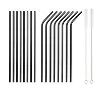 Homquen Cannucce 18 pezzi (nero/rame/oro/colorato/argento) Black - 18 Piece