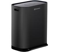 Homra Pattumiera Differenziata 60l Rockx | Bidone a pedale cucina 2x30 litri | Cestino spazzatura acciaio inox 2 scomparti | Raccolta differenziata Filtro Antiodore Chiusura morbida | Nero