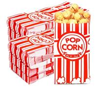 Homrelaxy 300 sacchetti di carta per popcorn, 28,3 g, per porzioni singole, per macchine pop corn, serate cinema, carnevale, feste, concessioni