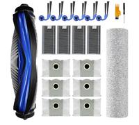 Homruich 22 Pezzi di Accessori per Ecovacs Deebot X9 Pro Omni /X9Pro/X9 Omni Aspiratore, 1 Spazzola Principale,1 Rullo per Panni, 4 Filtri, 6 Sacchi di Polvere, 6 Spazzole Laterali
