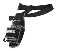 HOMSFOU 1 marsupio multifunzione in tela resistente con cintura per elettricisti e appaltatori, organizer portatile per attrezzi con tasche multiple