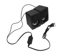 HOMSFOU 1 Paio Audio del Computer USB Speaker USB Speaker Portatile Altoparlante per Computer ad Alto Volume monitorare Gli Altoparlanti Altoparlante Domestico Altoparlante Portatile Black
