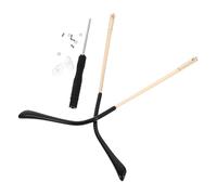 HOMSFOU 1 Paio Gambe per occhiali gambe a molla montatura in metallo accessori coppia universale di occhi aste a singolo (argento) coppia Kit riparazione occhiali
