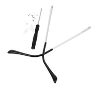 HOMSFOU 1 Paio Gambe per occhiali gambe a molla montatura in metallo accessori elastici coppia universale di occhi aste a dente singolo (argento) coppia stanghette per occhiali templi