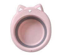 HOMSFOU 1 Pz. lavabo pieghevole lavello multifunzione vasca lavatoio Lavabo portatile per shower ciotola piscina per gatti gatto lavabi pieghevoli lavabo da viaggio rosa