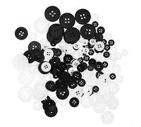 HOMSFOU 1 Scatola Bottoni Cucito Rotondi Bianco per Western Accessori Cucito Resistenti e Pratici per Cappelli Scarpe e Borse Piccola Facile da Applicare